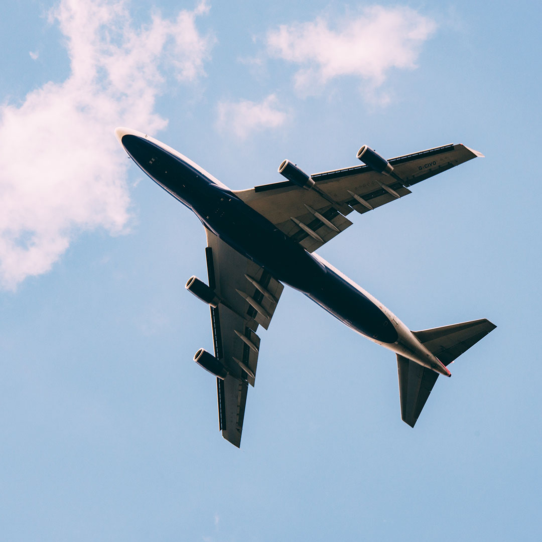 Avion démontrant le trafic généré sur un site par son contenu